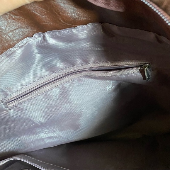 Weimeibaige Connie Wilderness Brown Vegan Leather Tote Bag - Picture 9 of 11